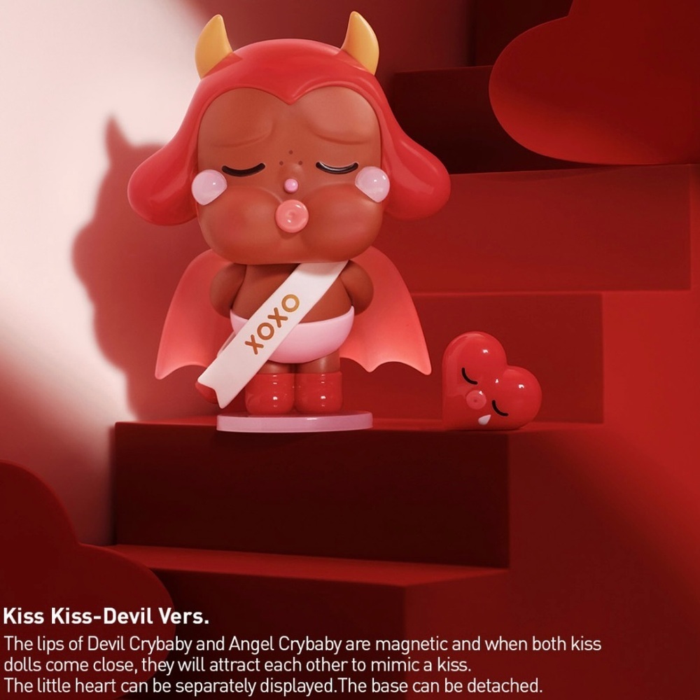 Pop Mart Crybaby Crying For Love Figure - Kiss Kiss-Devil Vers.